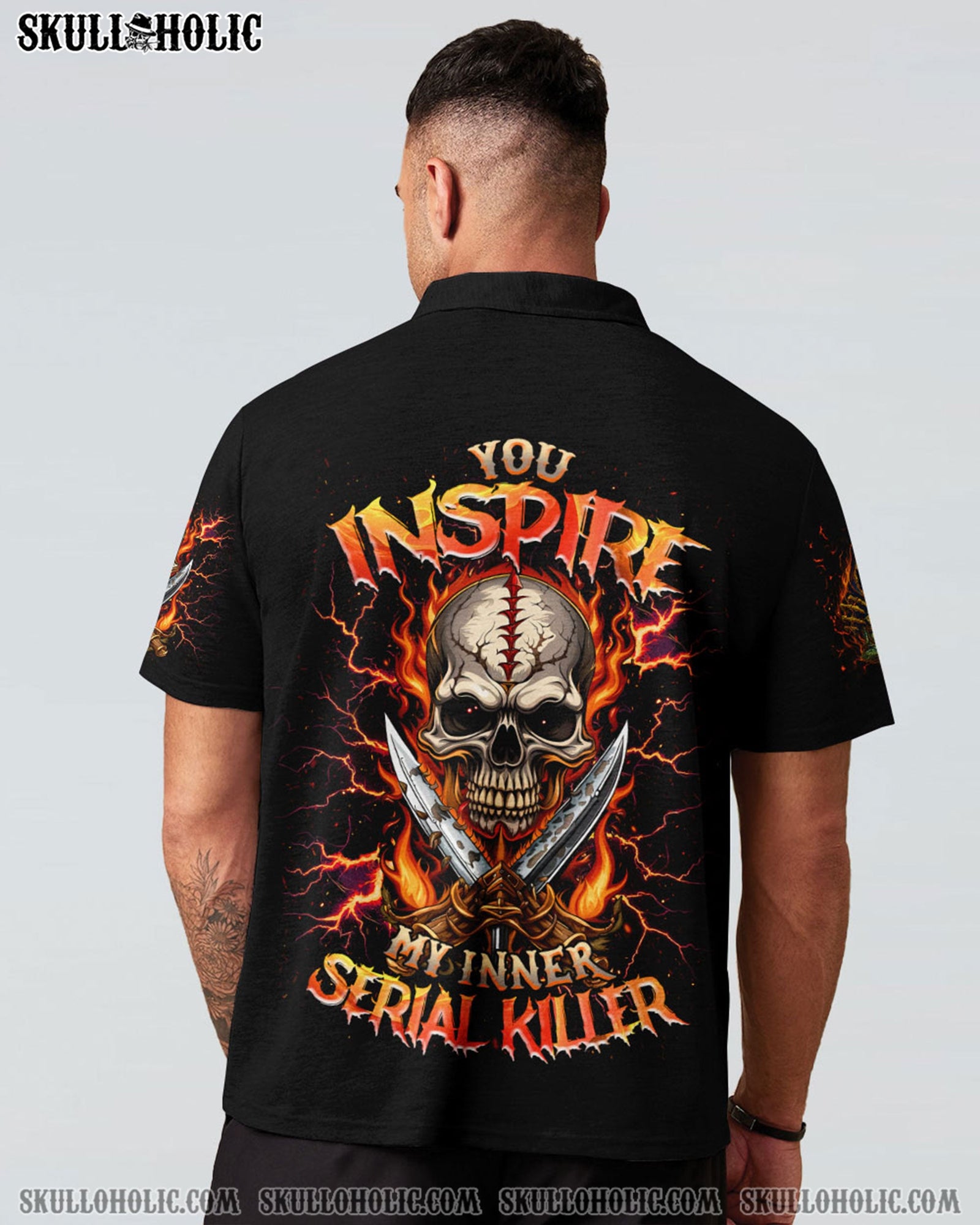 BLISSCORNERS YOU INSPIRE MY INNER KILLER SKULL ALL OVER PRINT