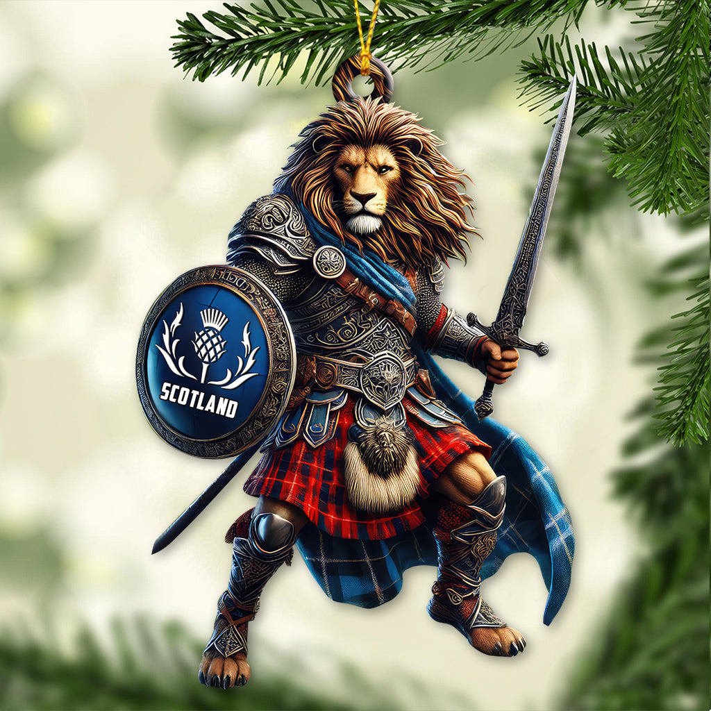 Blisscorners Custom Name Scotland Ornament, Christmas Gift for Scotland Lover2D Flat LM2111
