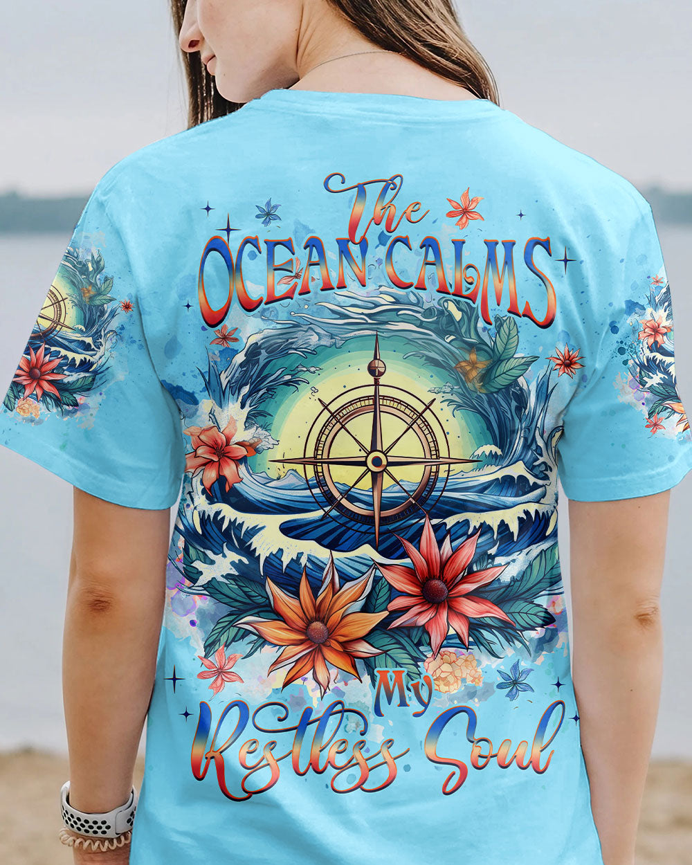 BLISSCORNERS THE OCEAN CALMS MY RESTLESS SOUL ALL OVER PRINT