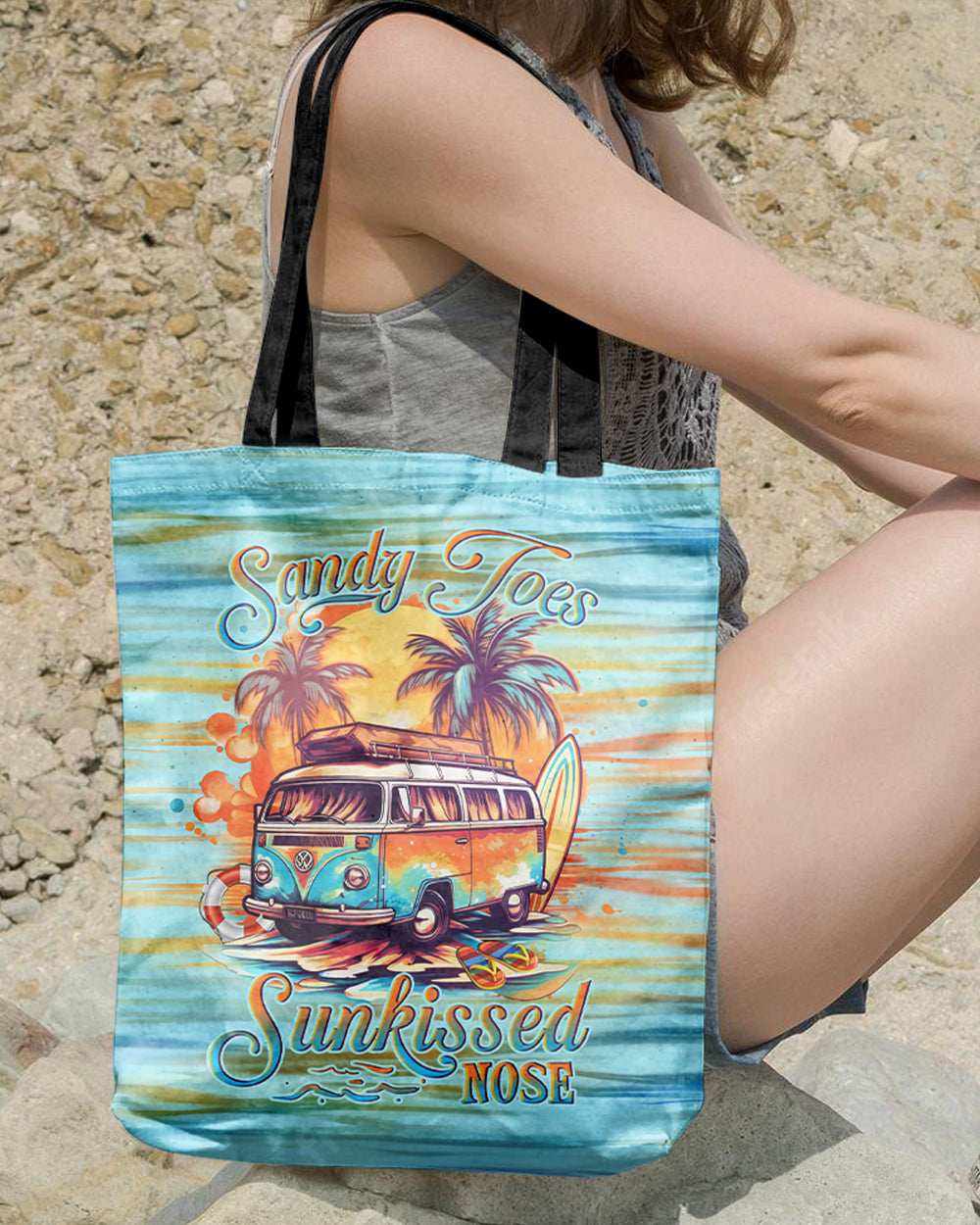 BLISSCORNERS SANDY TOES SUNKISSED NOSE TOTE BAG- YHHG2405236