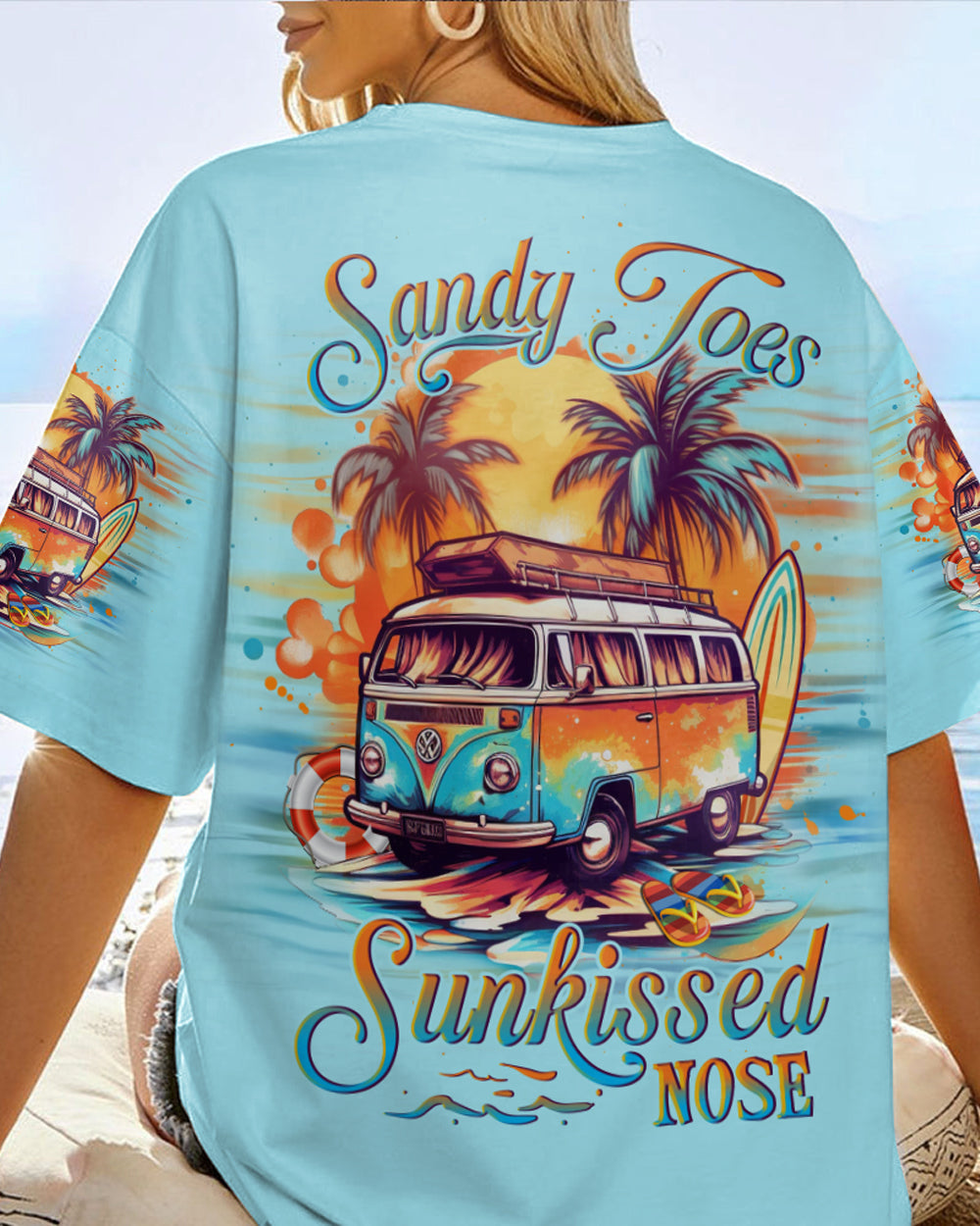 BLISSCORNERS SANDY TOES SUNKISSED NOSE ALL OVER PRINT