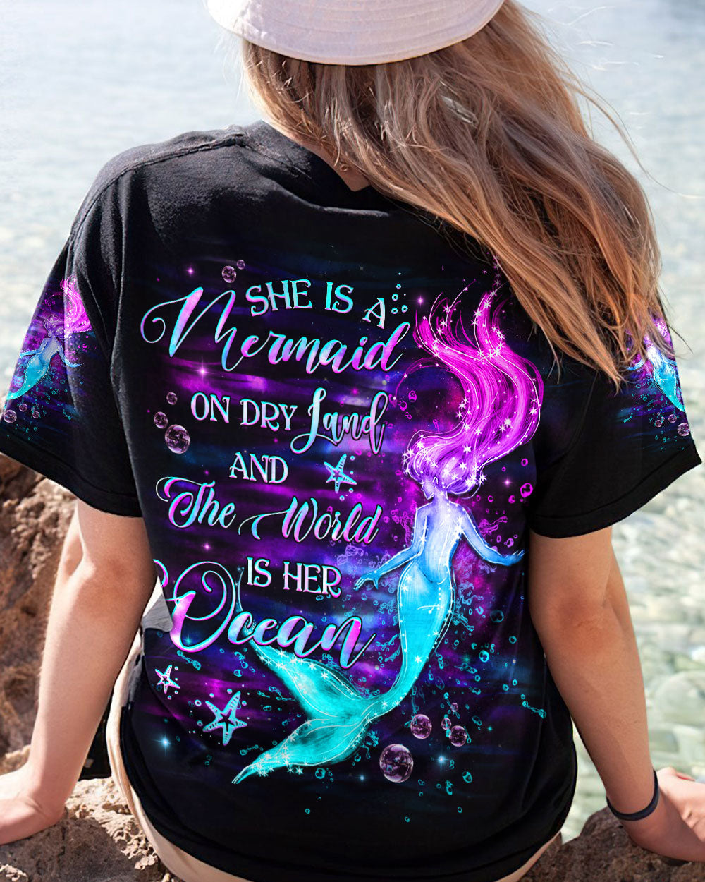 BLISSCORNERS SHE IS A MERMAID ALL OVER PRINT