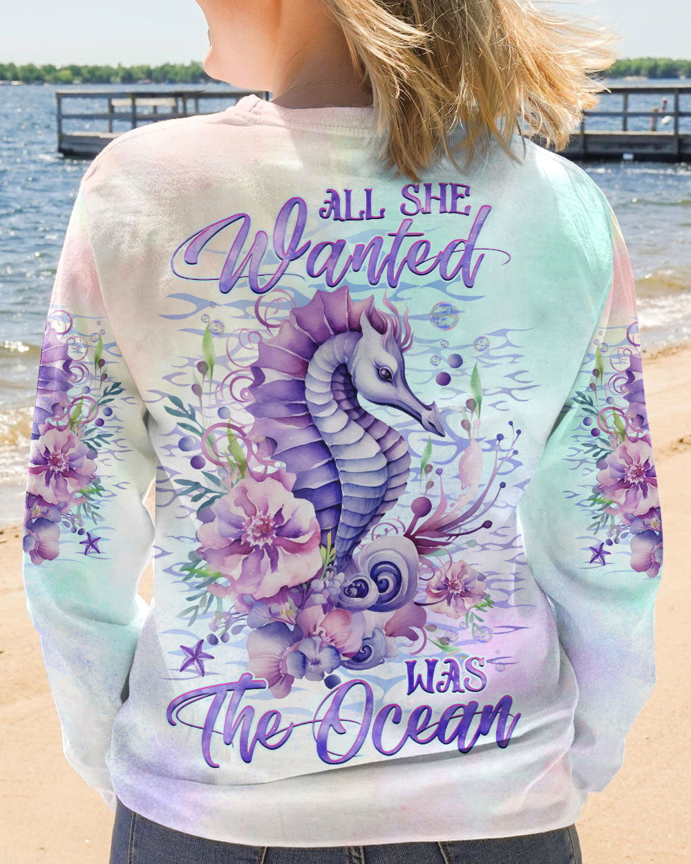 BLISSCORNERS ALL SHE WANTED WAS THE OCEAN ALL OVER PRINT