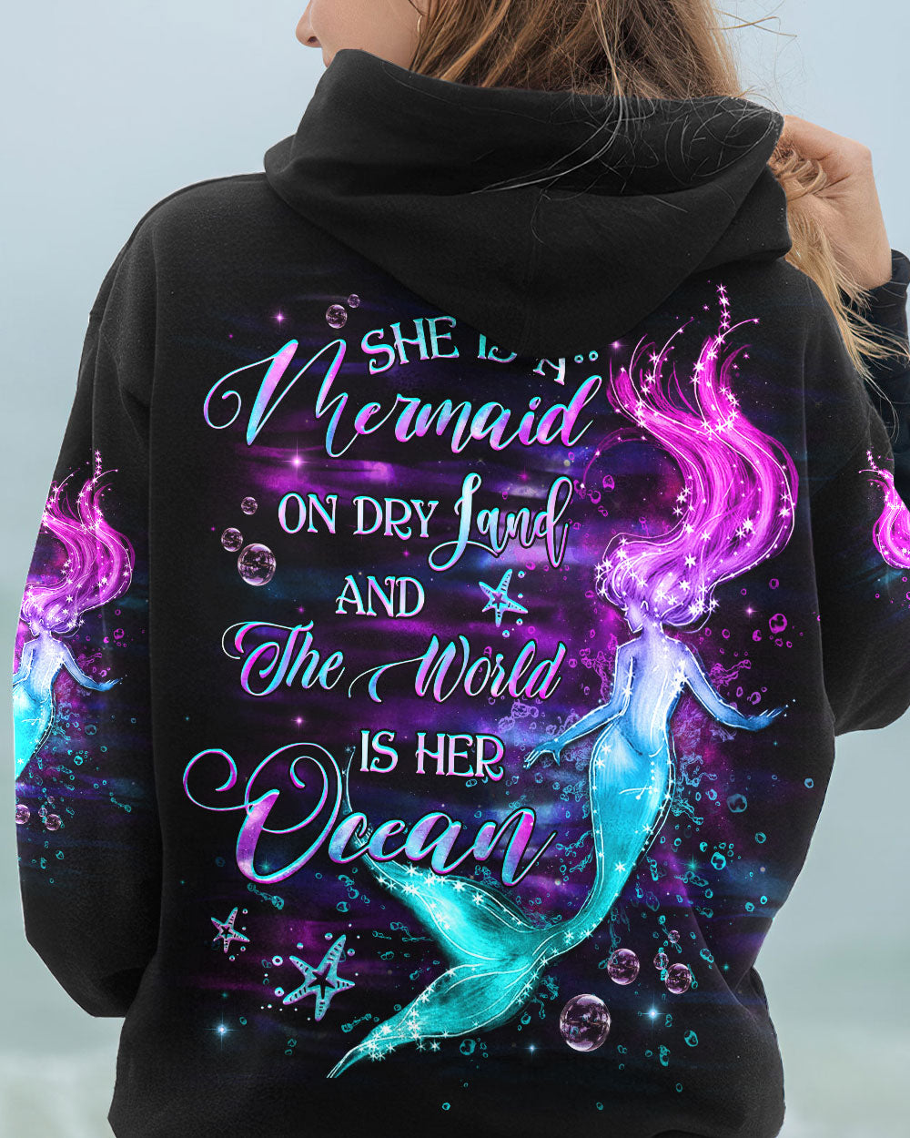 BLISSCORNERS SHE IS A MERMAID ALL OVER PRINT