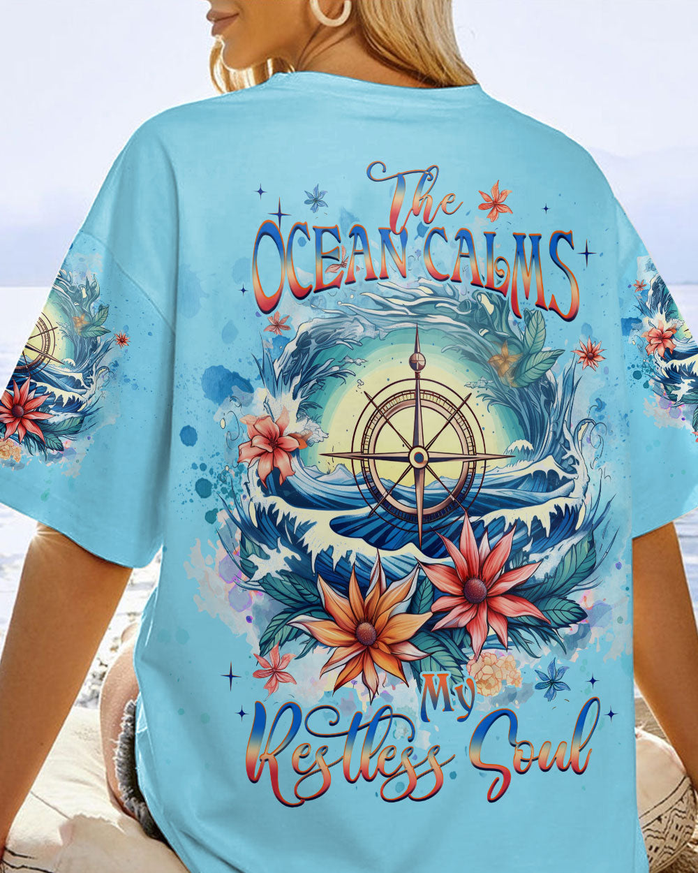 BLISSCORNERS THE OCEAN CALMS MY RESTLESS SOUL ALL OVER PRINT