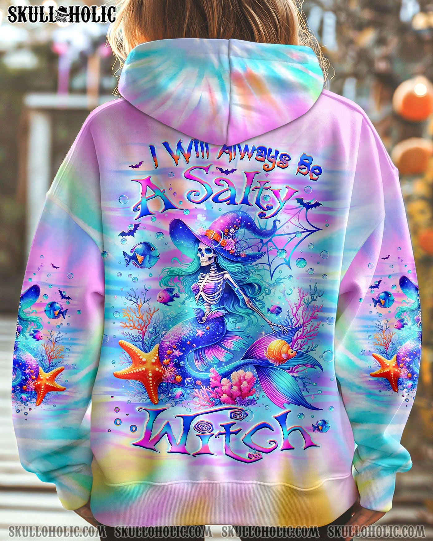 BLISSCORNERS SALTY WITCH MERMAID HALLOWEEN ALL OVER PRINT