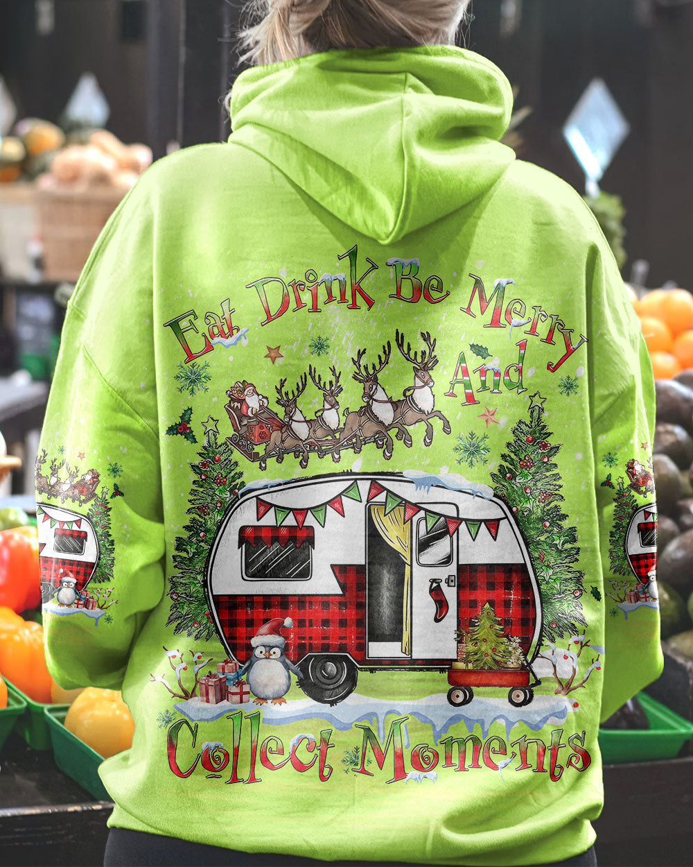 BLISSCORNERS EAT DRINK BE MERRY AND COLLECT MOMENTS CHRISTMAS ALL OVER PRINT
