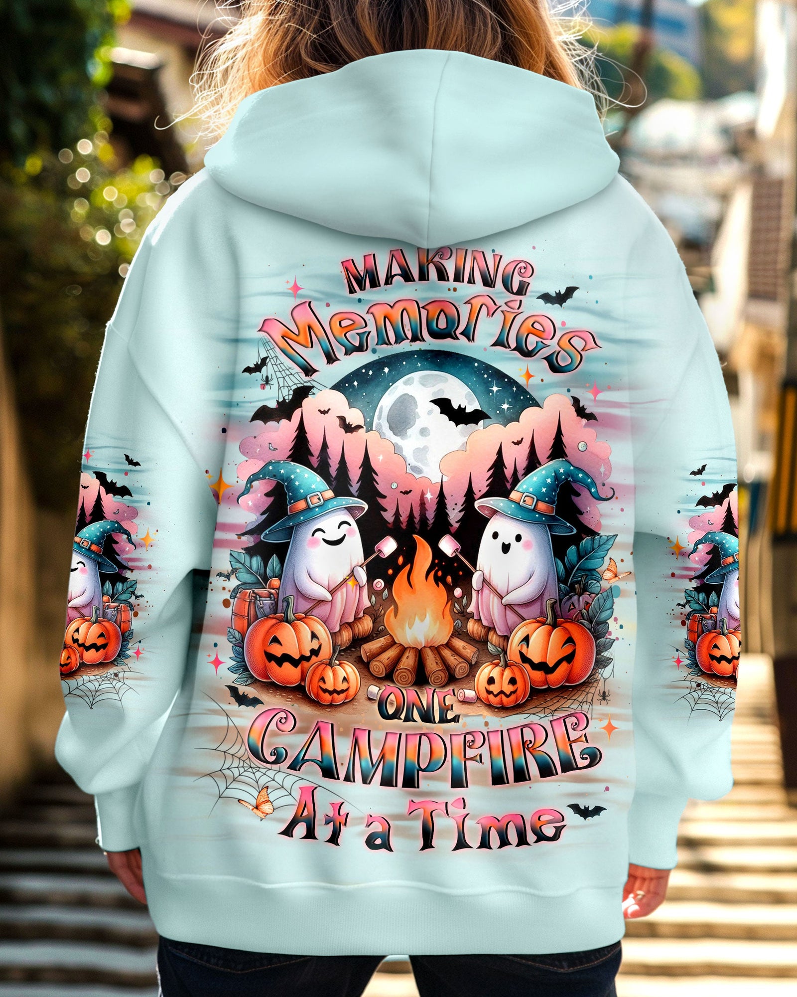 BLISSCORNERS MAKING MEMORIES ONE CAMPFIRE AT A TIME HALLOWEEN ALL OVER PRINT
