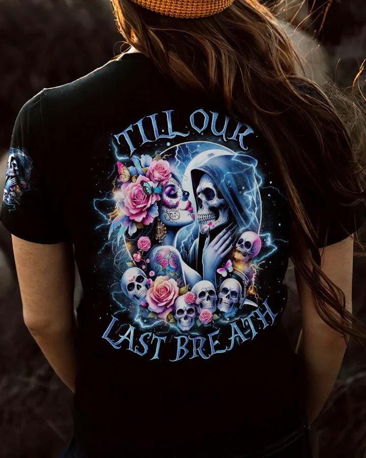 BLISSCORNERS TILL OUR LAST BREATH COUPLE SKULL REAPER ALL OVER PRINT
