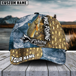 Blisscorners Pike Fishing Skin Seawave Customized Name 3D Cap