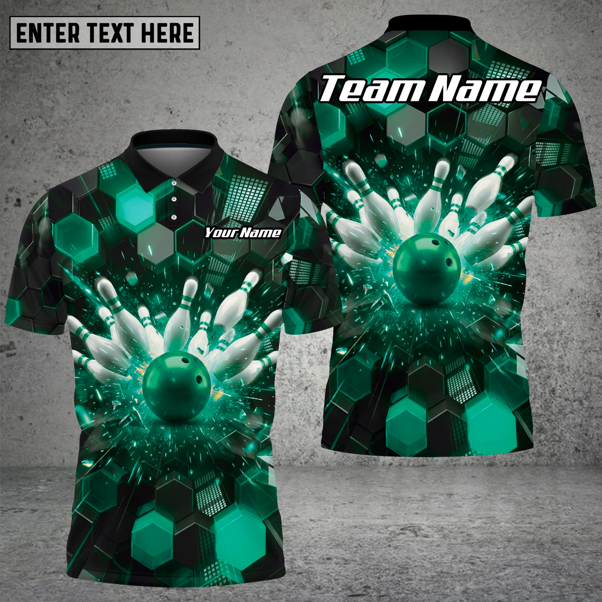 Blisscorners Bowling Pin Strike Explosion Purple Multioptions Personalized Name, Team Name Unisex 3D Shirt (4 Colors)