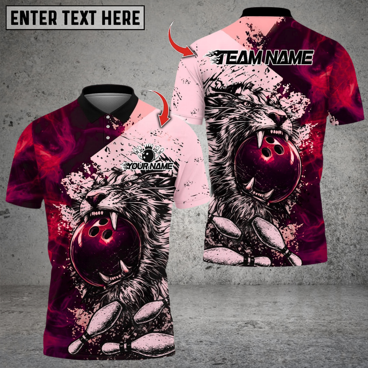 Blisscorners Bowling Brave Tiger Multicolor Customized Name Team Name 3D Shirts