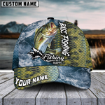 Blisscorners Bass Fishing Skin Seawave Customized Name 3D Cap