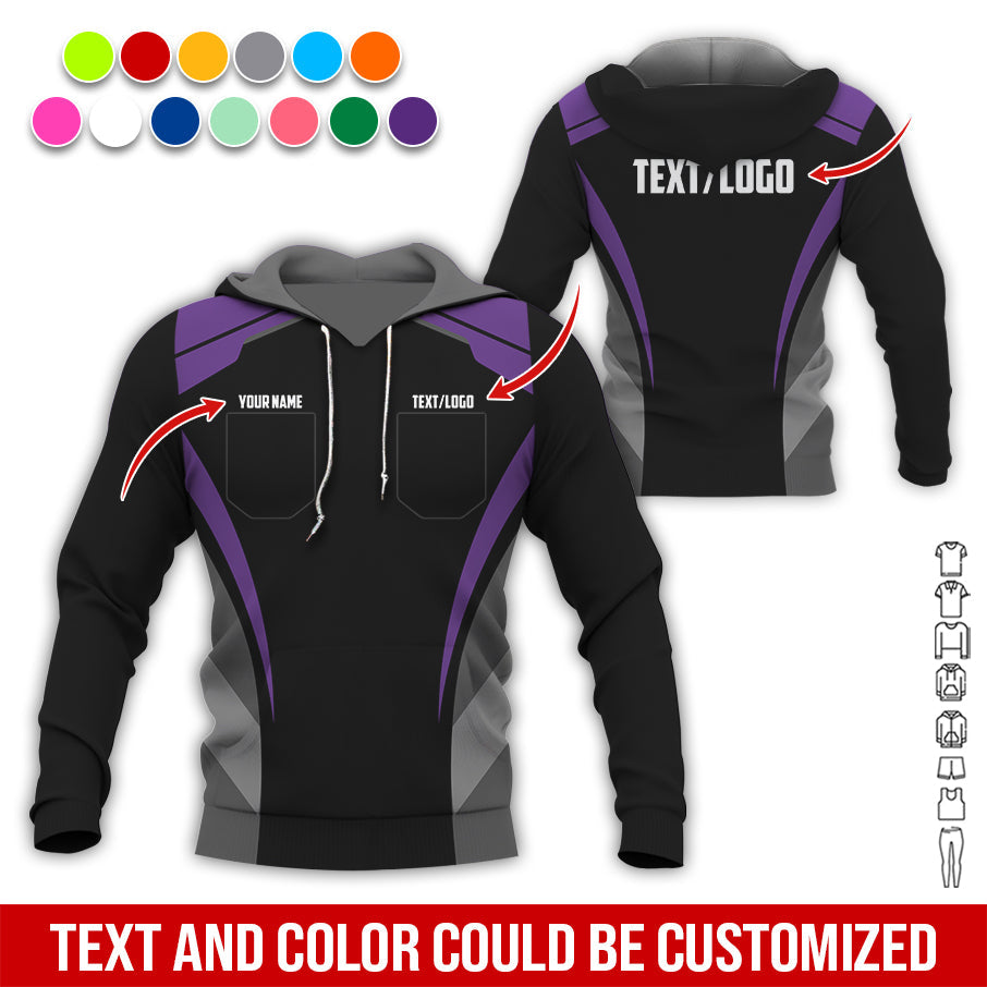 Blisscorners Custom Mechanic Shirt for Men, Printed Pocket Shirt, Purple Mechanic T-Shirt, Unisex Fit for Men and Women, Gift Idea for Car Lovers & Technicians