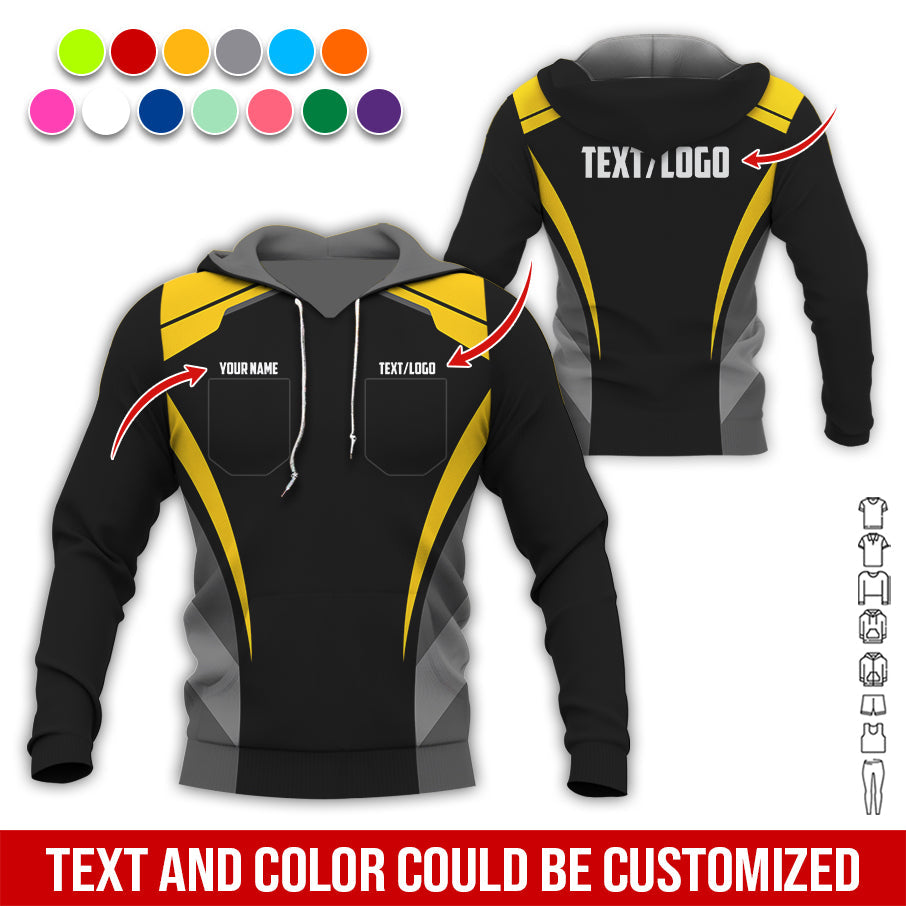 Blisscorners Custom Mechanic Shirt for Men, Printed Pocket Shirt, Yellow Mechanic T-Shirt, Unisex Fit for Men and Women, Gift Idea for Car Lovers & Technicians