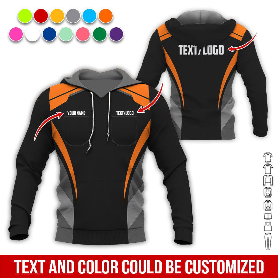 Blisscorners Custom Mechanic Shirt for Men, Printed Pocket Shirt, Orange Mechanic T-Shirt, Unisex Fit for Men and Women, Gift Idea for Car Lovers & Technicians
