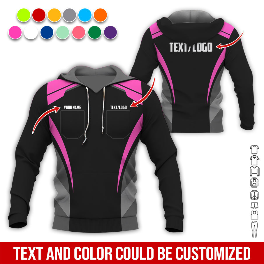 Blisscorners Custom Mechanic Shirt for Men, Printed Pocket Shirt, Pink Mechanic T-Shirt, Unisex Fit for Men and Women, Gift Idea for Car Lovers & Technicians