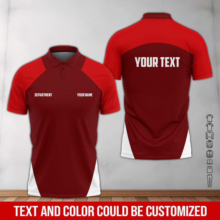 Blisscorners Mechanic Shirt With Custom Name, Gift For Mechanic Dad, Husband Or Boyfriend, Custom Shirt Available In Red