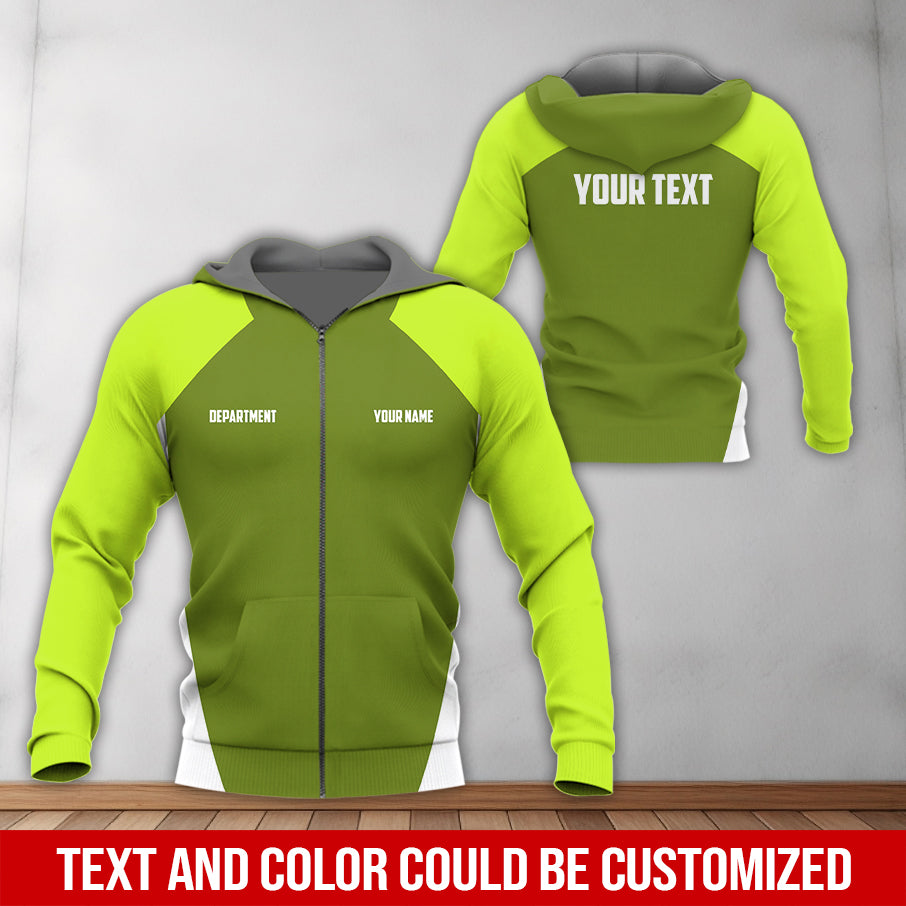 Blisscorners Mechanic Shirt with Custom Name,  Green Workwear Tee, Gift for Mechanic Dad, Husband or Boyfriend