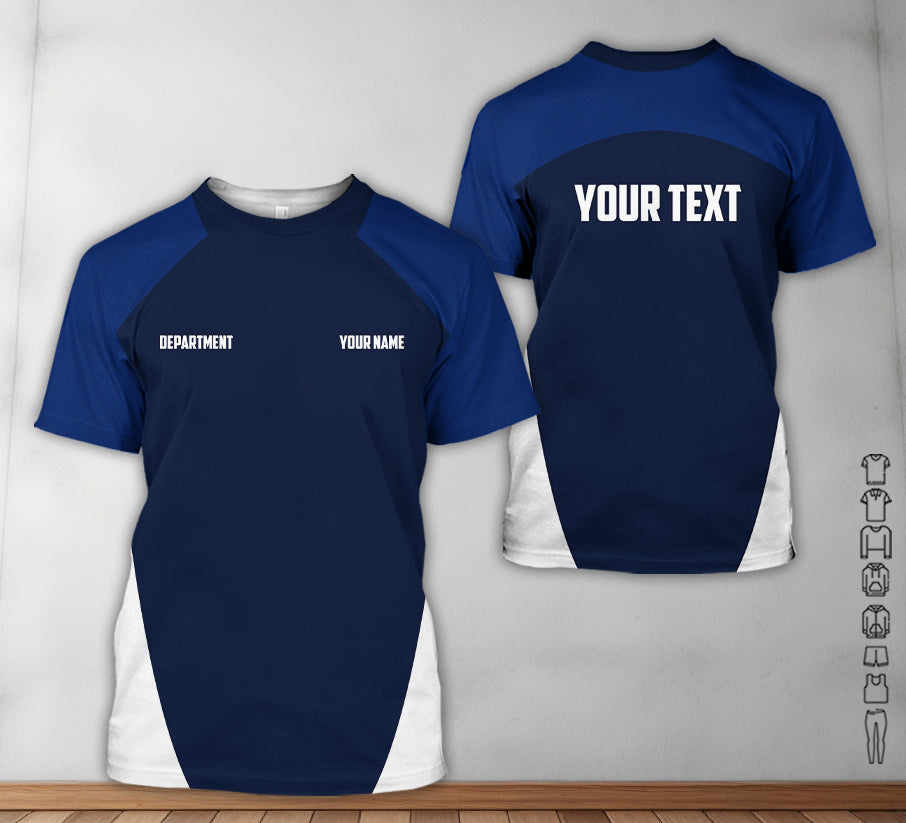 Blisscorners Best Mechanic Shirt, Custom Name & Text, Navy Work Uniform for Auto Repair Shop or Car Enthusiast