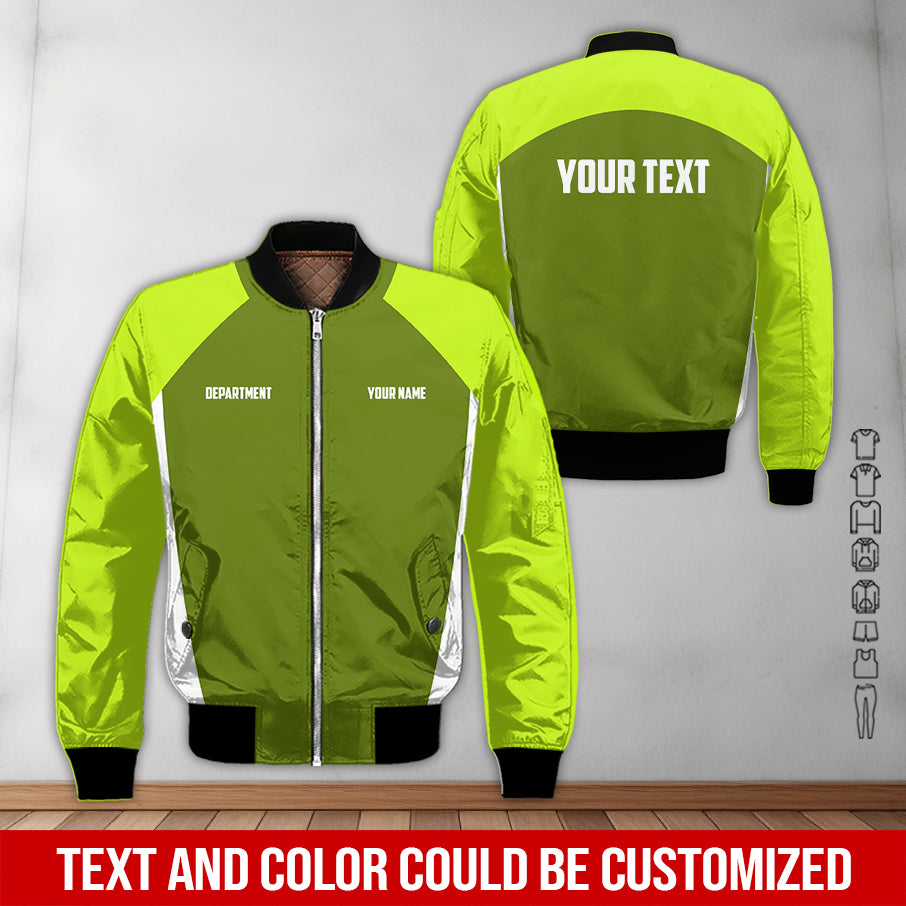 Blisscorners Mechanic Shirt with Custom Name,  Green Workwear Tee, Gift for Mechanic Dad, Husband or Boyfriend