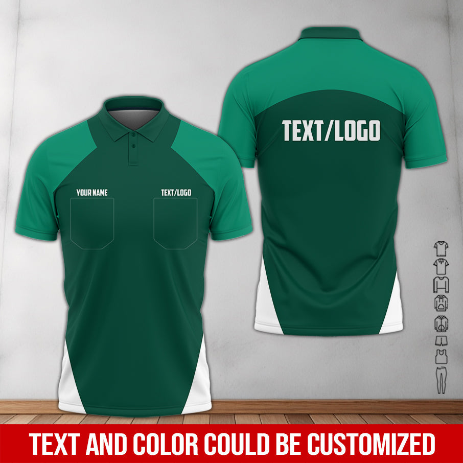 Blisscorners Custom Name Mechanic Shirt in Green, Unisex Work Shirt for Car Technicians, Great Gift for Him, Available in Sizes S to 5XL