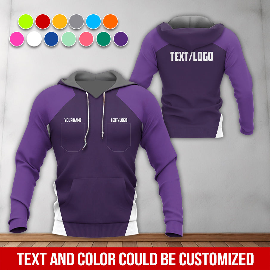 Blisscorners Custom Name Mechanic Shirt in Purple, Unisex Work Shirt for Car Technicians, Great Gift for Him, Available in Sizes S to 5XL