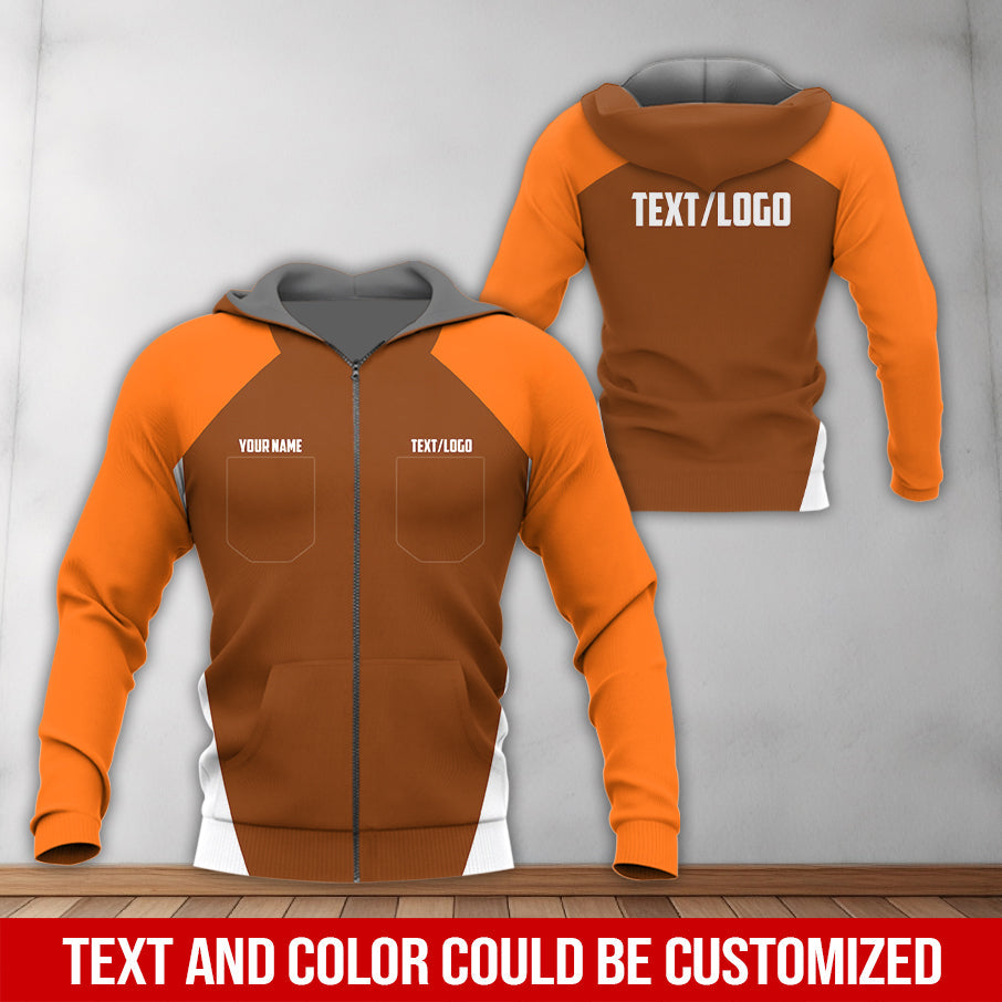 Blisscorners Custom Name Mechanic Shirt in Orange, Unisex Work Shirt for Car Technicians, Great Gift for Him, Available in Sizes S to 5XL
