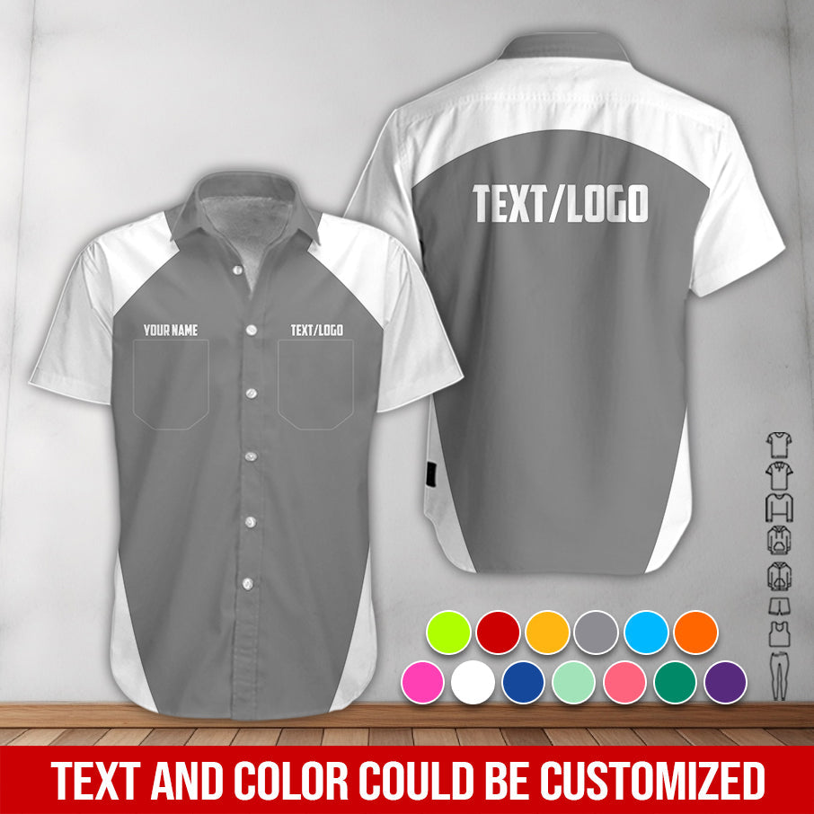 Blisscorners Custom Name Mechanic Shirt in White, Unisex Work Shirt for Car Technicians, Great Gift for Him, Available in Sizes S to 5XL