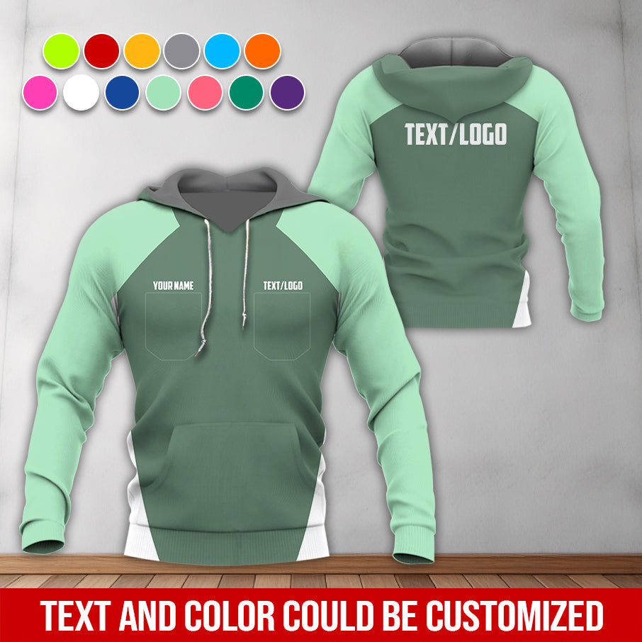 Blisscorners Custom Name Mechanic Shirt in Seafoam, Unisex Work Shirt for Car Technicians, Great Gift for Him, Available in Sizes S to 5XL