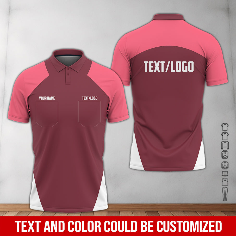 Blisscorners Custom Name Mechanic Shirt in Neon Pink, Unisex Work Shirt for Car Technicians, Great Gift for Him, Available in Sizes S to 5XL