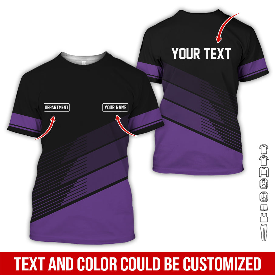 Blisscorners Custom Mechanic Shirt with Name, Unique Custom Shirt for Mechanics, Gift for Men Who Fix Everything, Available in Purple Size S to 5XL