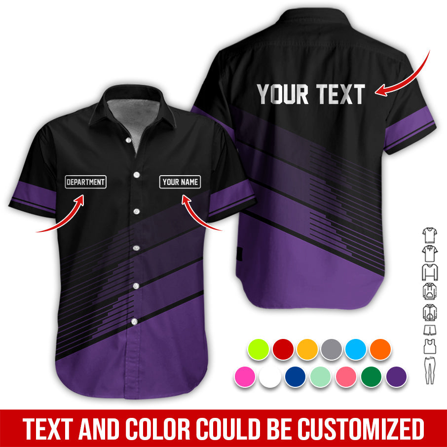 Blisscorners Custom Mechanic Shirt with Name, Unique Custom Shirt for Mechanics, Gift for Men Who Fix Everything, Available in Purple Size S to 5XL