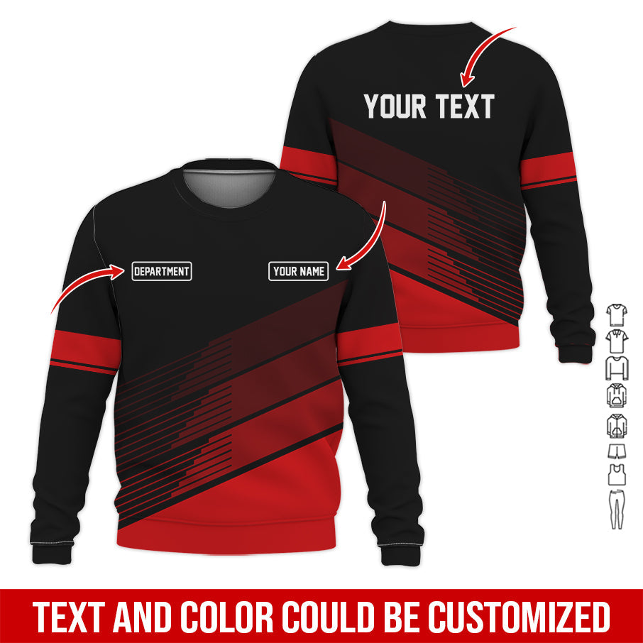 Blisscorners Custom Mechanic Shirt with Name, Unique Custom Shirt for Mechanics, Gift for Men Who Fix Everything, Available in Red Size S to 5XL
