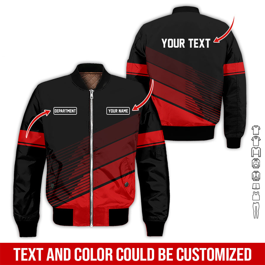Blisscorners Custom Mechanic Shirt with Name, Unique Custom Shirt for Mechanics, Gift for Men Who Fix Everything, Available in Red Size S to 5XL