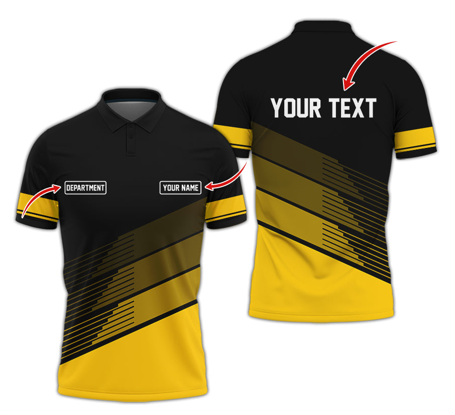 Blisscorners Custom Mechanic Shirt with Name, Unique Custom Shirt for Mechanics, Gift for Men Who Fix Everything, Available in Yellow Size S to 5XL