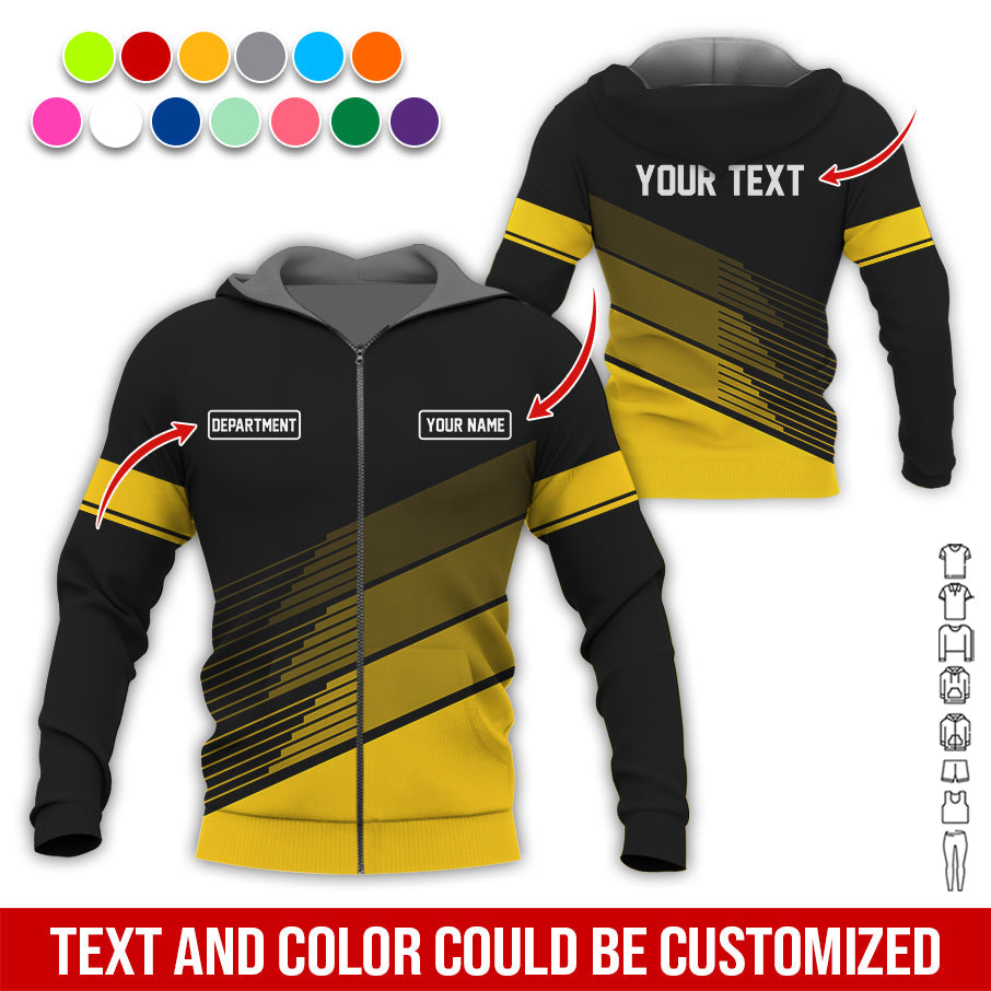 Blisscorners Custom Mechanic Shirt with Name, Unique Custom Shirt for Mechanics, Gift for Men Who Fix Everything, Available in Yellow Size S to 5XL