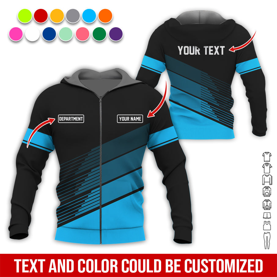 Blisscorners Custom Mechanic Shirt with Name, Unique Custom Shirt for Mechanics, Gift for Men Who Fix Everything, Available in Blue Size S to 5XL
