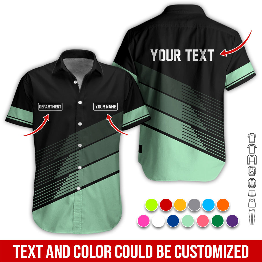 Blisscorners Custom Mechanic Shirt with Name, Unique Custom Shirt for Mechanics, Gift for Men Who Fix Everything, Available in Seafoam Size S to 5XL