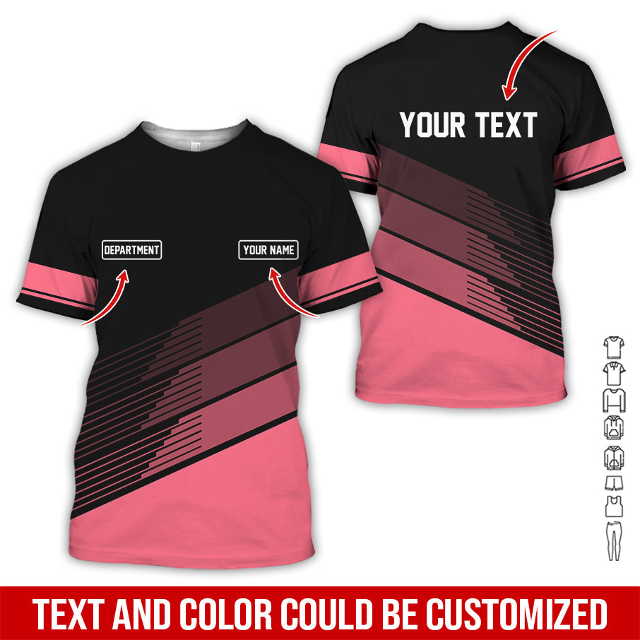 Blisscorners Custom Mechanic Shirt with Name, Unique Custom Shirt for Mechanics, Gift for Men Who Fix Everything, Available in Neon Pink Size S to 5XL