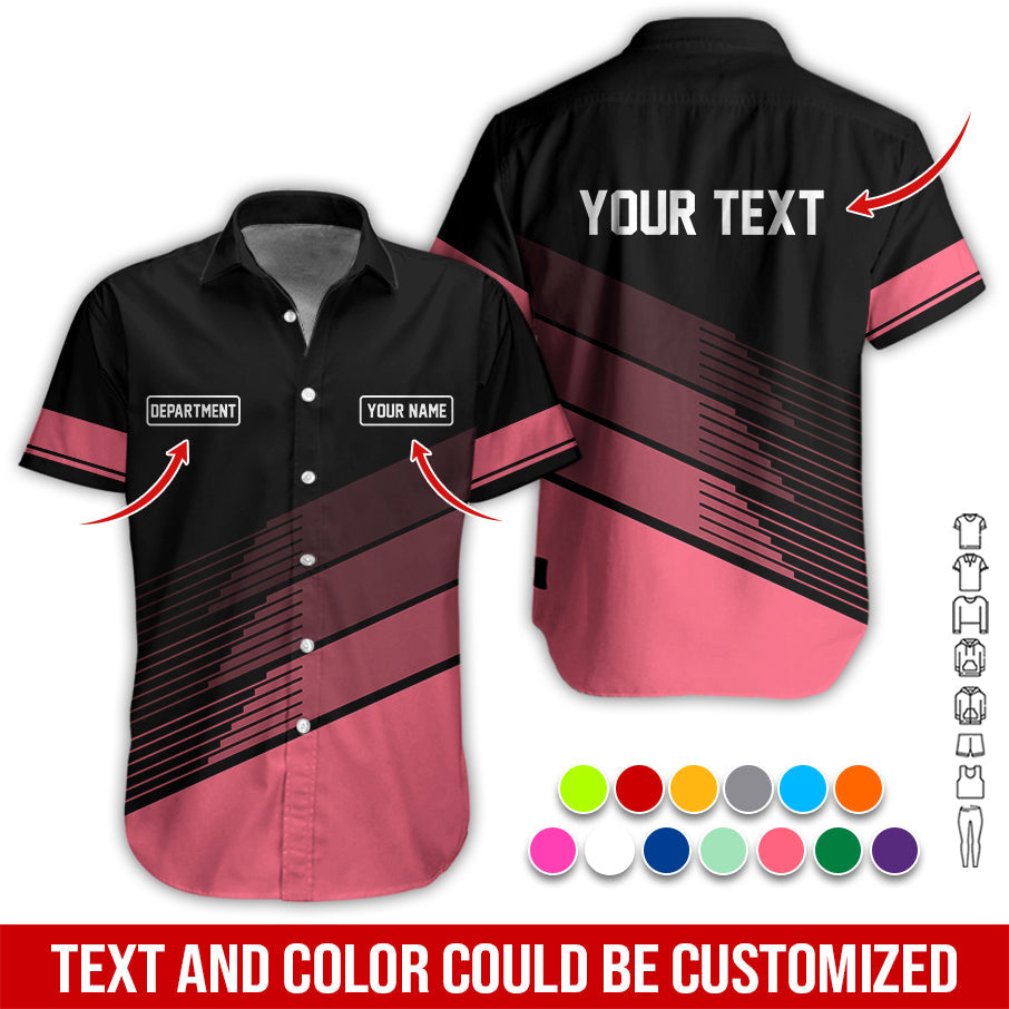 Blisscorners Custom Mechanic Shirt with Name, Unique Custom Shirt for Mechanics, Gift for Men Who Fix Everything, Available in Neon Pink Size S to 5XL