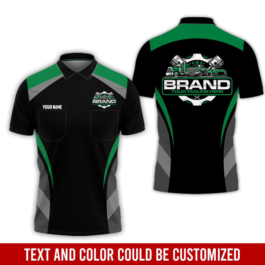 Blisscorners Best Custom Mechanic Shirt for Men, Perfect Gift for Car Guys, Diesel Techs, and Shop Crews, Unisex Green Mechanic Shirt