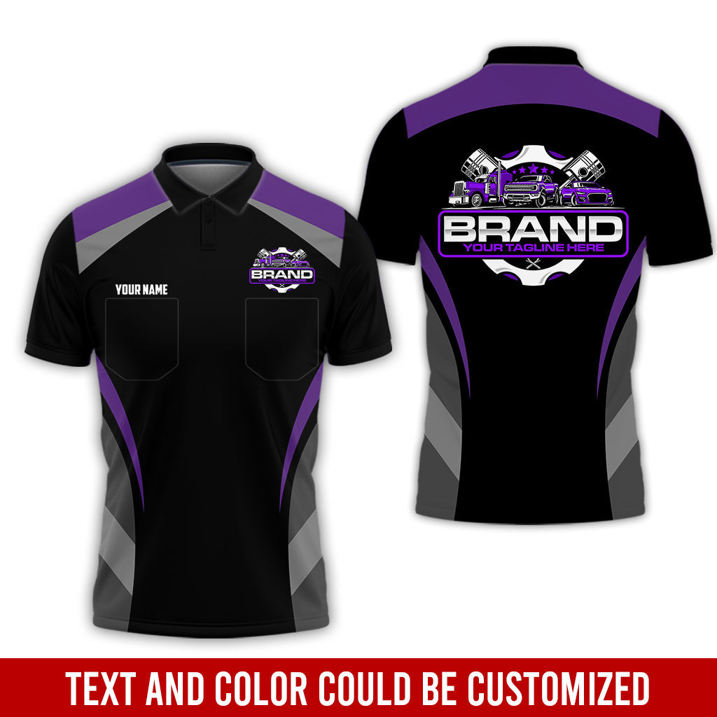 Blisscorners Best Custom Mechanic Shirt for Men, Perfect Gift for Car Guys, Diesel Techs, and Shop Crews, Unisex Purple Mechanic Shirt