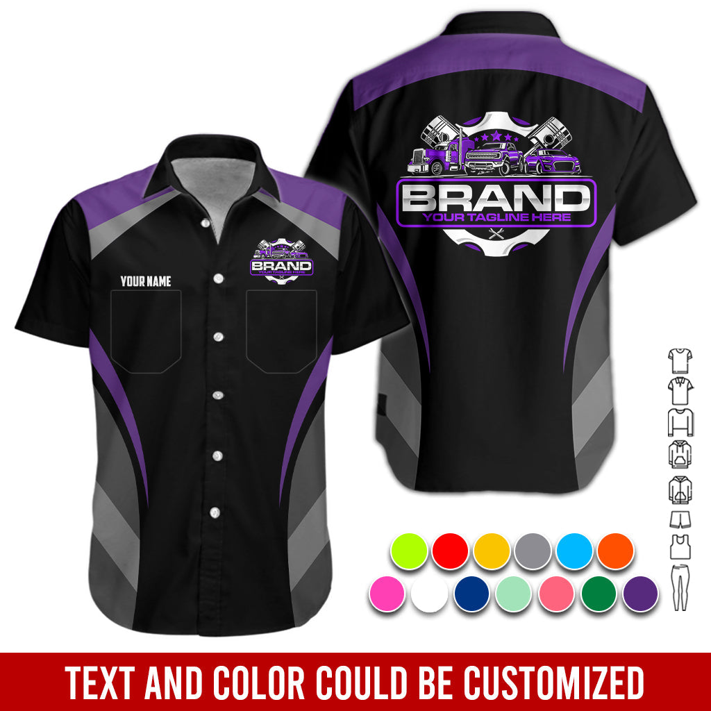 Blisscorners Best Custom Mechanic Shirt for Men, Perfect Gift for Car Guys, Diesel Techs, and Shop Crews, Unisex Purple Mechanic Shirt