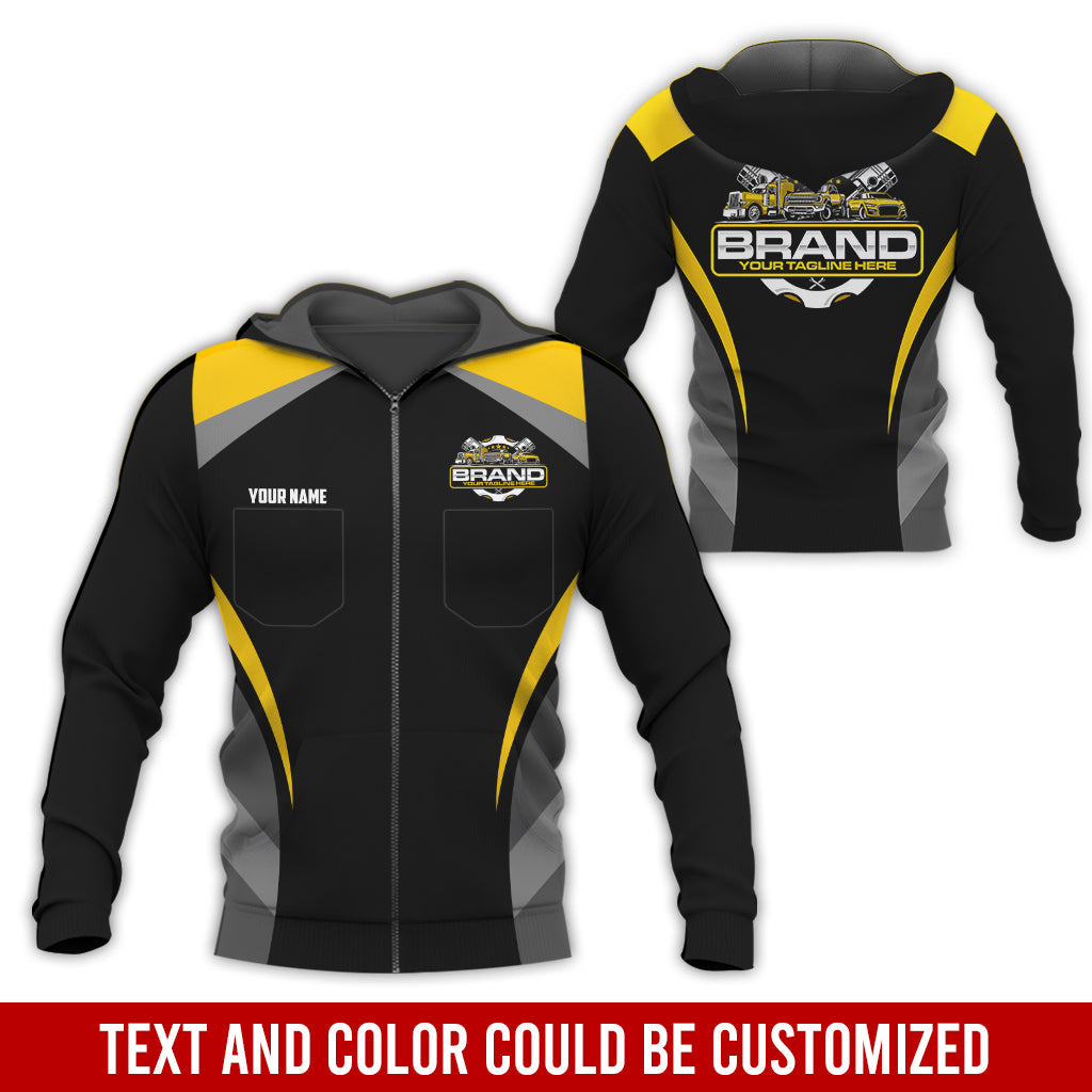 Blisscorners Best Custom Mechanic Shirt for Men, Printed Pocket Shirt, Perfect Gift for Car Guys, Diesel Techs, and Shop Crews, Unisex Yellow Mechanic Shirt