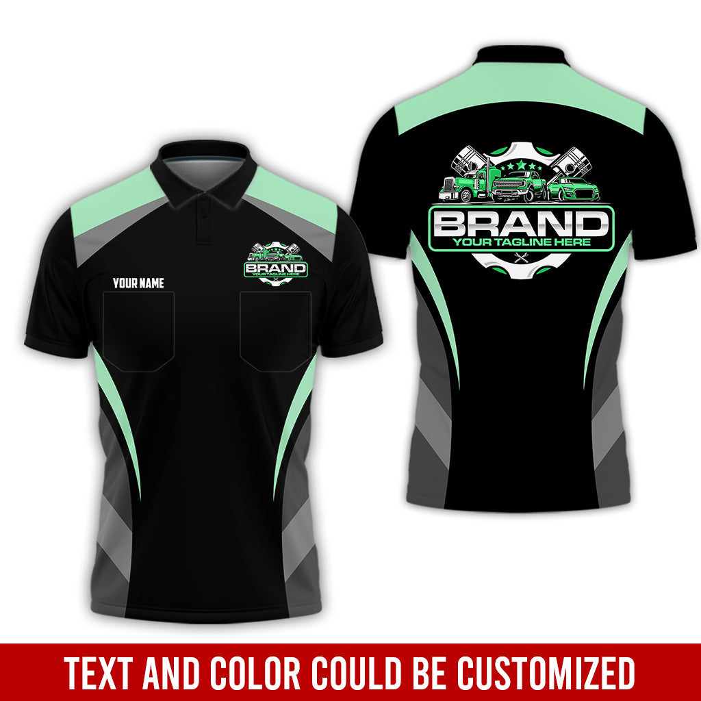 Blisscorners Best Custom Mechanic Shirt for Men, Perfect Gift for Car Guys, Diesel Techs, and Shop Crews, Unisex Seafoam Mechanic Shirt