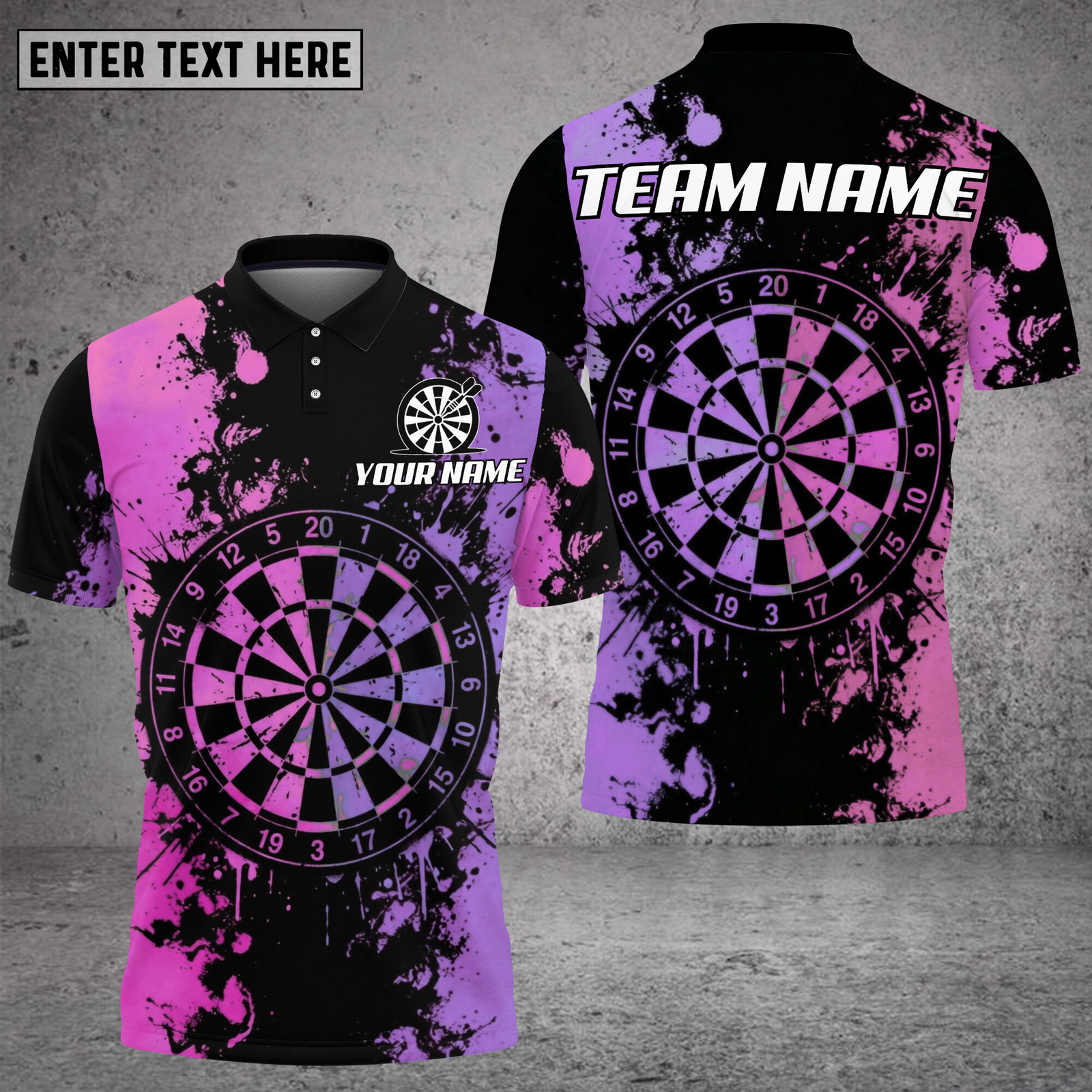 Blisscorners Dart Shirt Splash Board Style Multioptions Personalized Name, Team Name Unisex 3D Shirt (4 Colors)