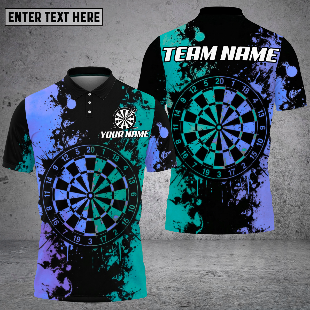 Blisscorners Dart Shirt Splash Board Style Multioptions Personalized Name, Team Name Unisex 3D Shirt (4 Colors)