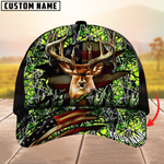 Blisscorners Premium Florapunk S21 Deer Hunting Trucker Camouflage Pattern Multicolor Personalized Name 3D Cap