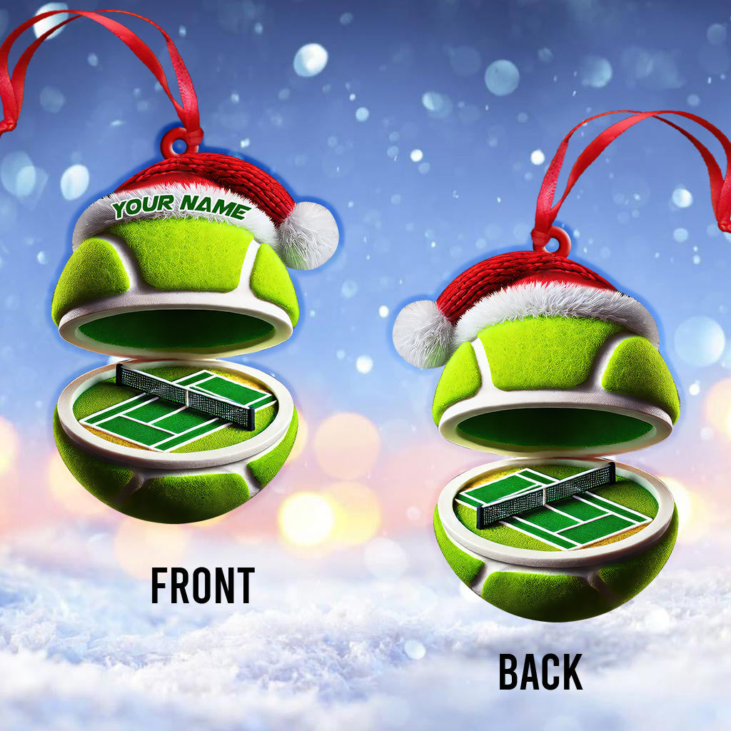 Blisscorners Custom Name Tennis Ornament, Tennis Christmas Gift52D Flat LM2111